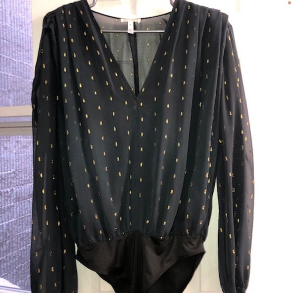 Navy and Gold Bodysuit - Picture 2 of 6